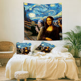 Mona Lisa- İnci Küpeli Kız The Starry Night Duvar Örtüsü