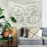The Constellations Ivory - Yıldız Haritası Duvar Örtüsü