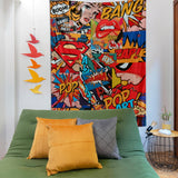 Pop Art - Çizgi Romanlı Duvar Örtüsü