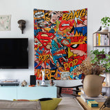 Pop Art - Çizgi Romanlı Duvar Örtüsü