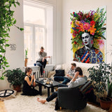 Floral Frida Duvar Örtüsü