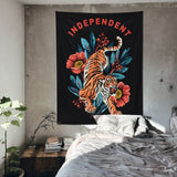 Independent - Kaplanlı Duvar Örtüsü