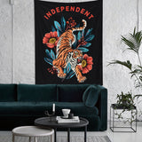Independent - Kaplanlı Duvar Örtüsü