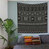 Dark Aztec - Etnik Desenli Duvar Örtüsü