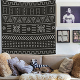 Dark Aztec - Etnik Desenli Duvar Örtüsü