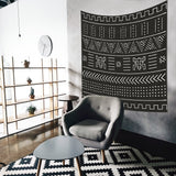 Dark Aztec - Etnik Desenli Duvar Örtüsü