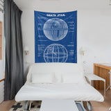 Death Star Blueprint Duvar Örtüsü