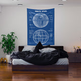Death Star Blueprint Duvar Örtüsü