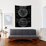 Death Star Chalkboard Duvar Örtüsü