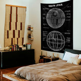 Death Star Chalkboard Duvar Örtüsü