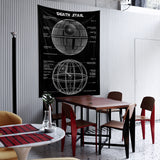 Death Star Chalkboard Duvar Örtüsü