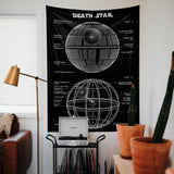 Death Star Chalkboard Duvar Örtüsü