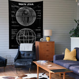 Death Star Chalkboard Duvar Örtüsü