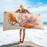 Pastel Flower - Plaj Havlusu Çiçekli