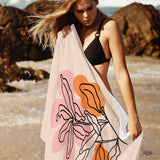 Pastel Flower - Beach Towel Floral