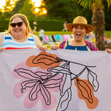 Pastel Flower - Beach Towel Floral