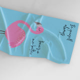 Be Always Yourself - Yazılı Flamingo Plaj Havlusu