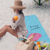 Be Always Yourself - Yazılı Flamingo Plaj Havlusu