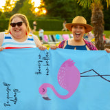 Be Always Yourself - Yazılı Flamingo Plaj Havlusu