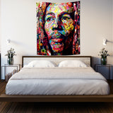 Polychrome Bob - Çok Renkli Bob Marley Duvar Örtüsü