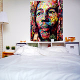 Polychrome Bob - Çok Renkli Bob Marley Duvar Örtüsü