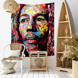 Polychrome Bob - Çok Renkli Bob Marley Duvar Örtüsü