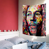 Polychrome Bob - Çok Renkli Bob Marley Duvar Örtüsü