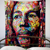 Polychrome Bob - Çok Renkli Bob Marley Duvar Örtüsü