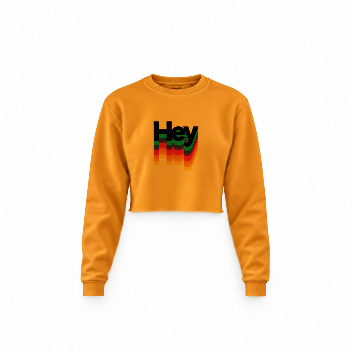 thelucidlab Hey Crop Sweatshirt, turuncu renk, önden görünüm