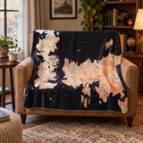 Game Of Thrones Map Polar Tv Battaniyesi — Ev sahnesi