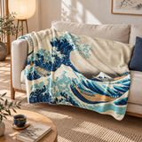 Kanagawa Oki Nami Ura - Kanagawa Dalgası Polar Tv Battaniyesi — İkinci fotoğraf
