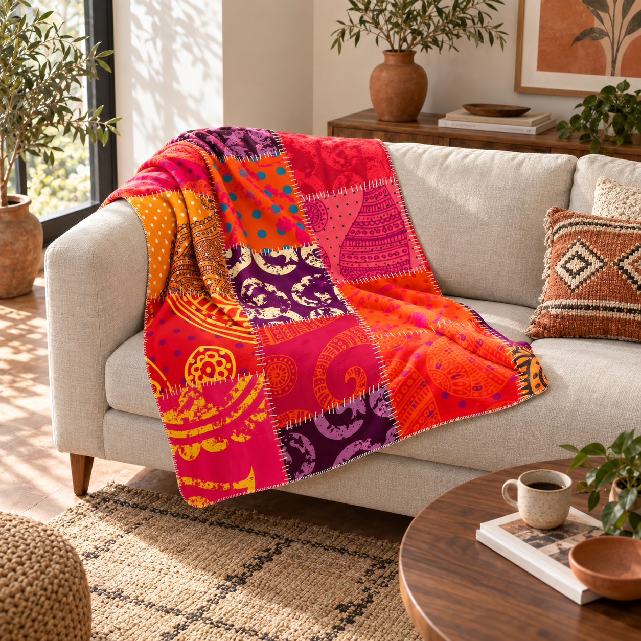 Patchwork Polar Tv Battaniyesi — İkinci fotoğraf