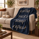 Relax Day Navy Blue Polar Tv Battaniyesi — İkinci fotoğraf