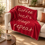 Relax Day Burgundy Polar Tv Battaniyesi — İkinci fotoğraf