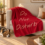 Do Not Disturb Burgundy Polar Tv Battaniyesi — İkinci fotoğraf