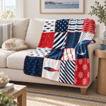 Marine Patchwork Polar Tv Battaniyesi — İkinci fotoğraf