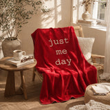 Just Me Day Burgundy Polar Tv Battaniyesi
