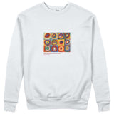 Color Study, Squares With Concentric Circles Sweatshirt
