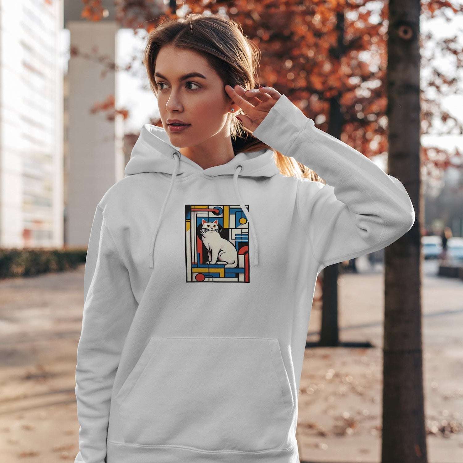 Bauhaus Cat Oversize Hoodie