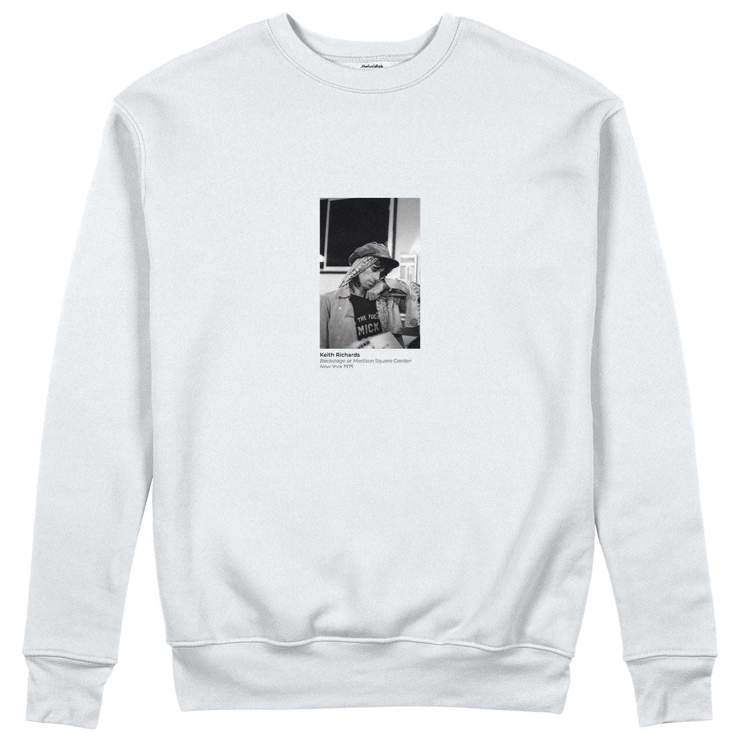 Keith Richards backstage at Madison Square Garden New York 1975 Sweatshirt