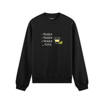 1 Tequila 2 Tequila Oversize Sweatshirt — Siyah — Ön görünüm