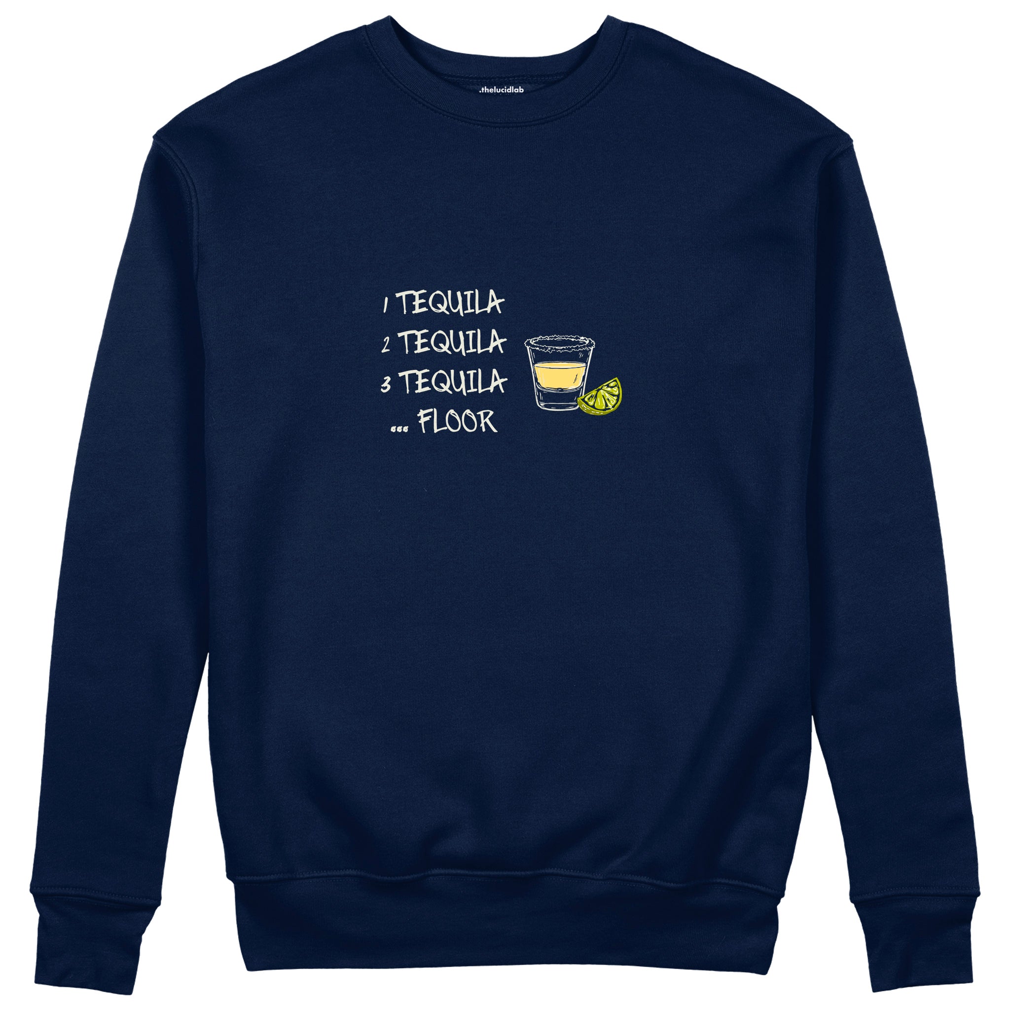 1 Tequila 2 Tequila Sweatshirt — Lacivert — Ön görünüm