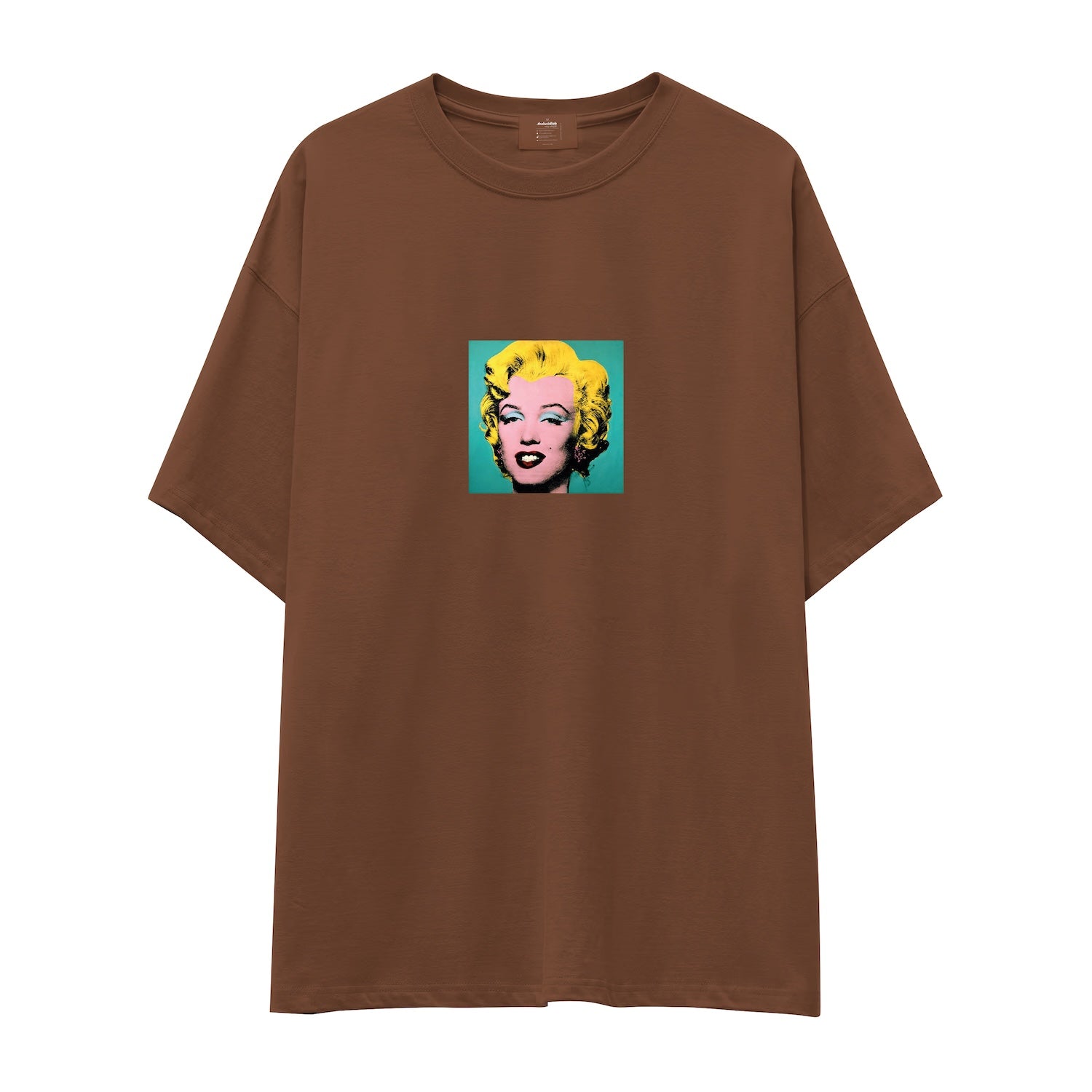 Andy Warhol / Marilyn Monroe Blue Oversize Tişört