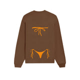 Orange Bikini Oversize Sweatshirt