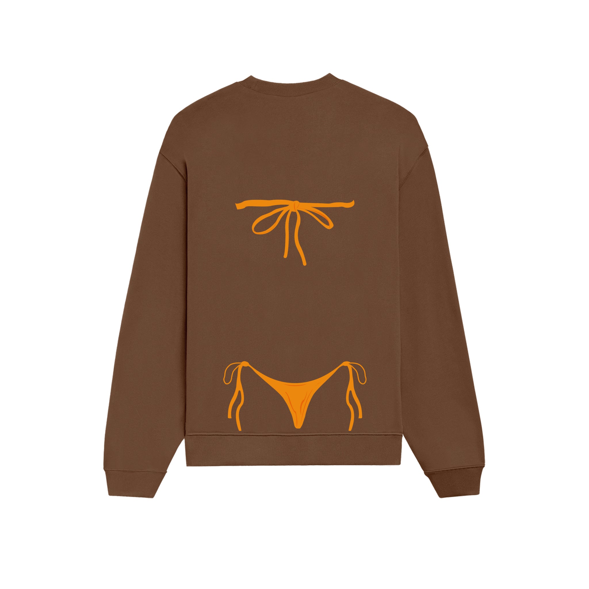 Orange Bikini Oversize Sweatshirt