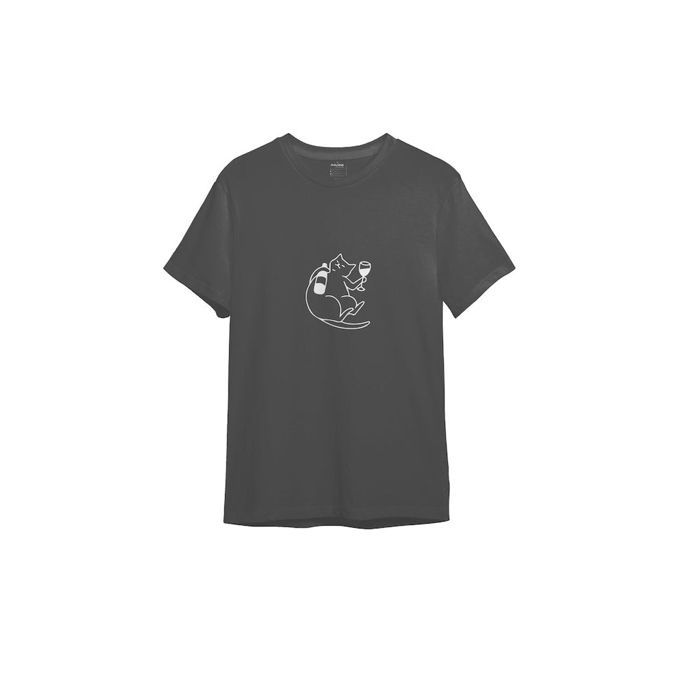 Wine Lover Cat T-Shirt