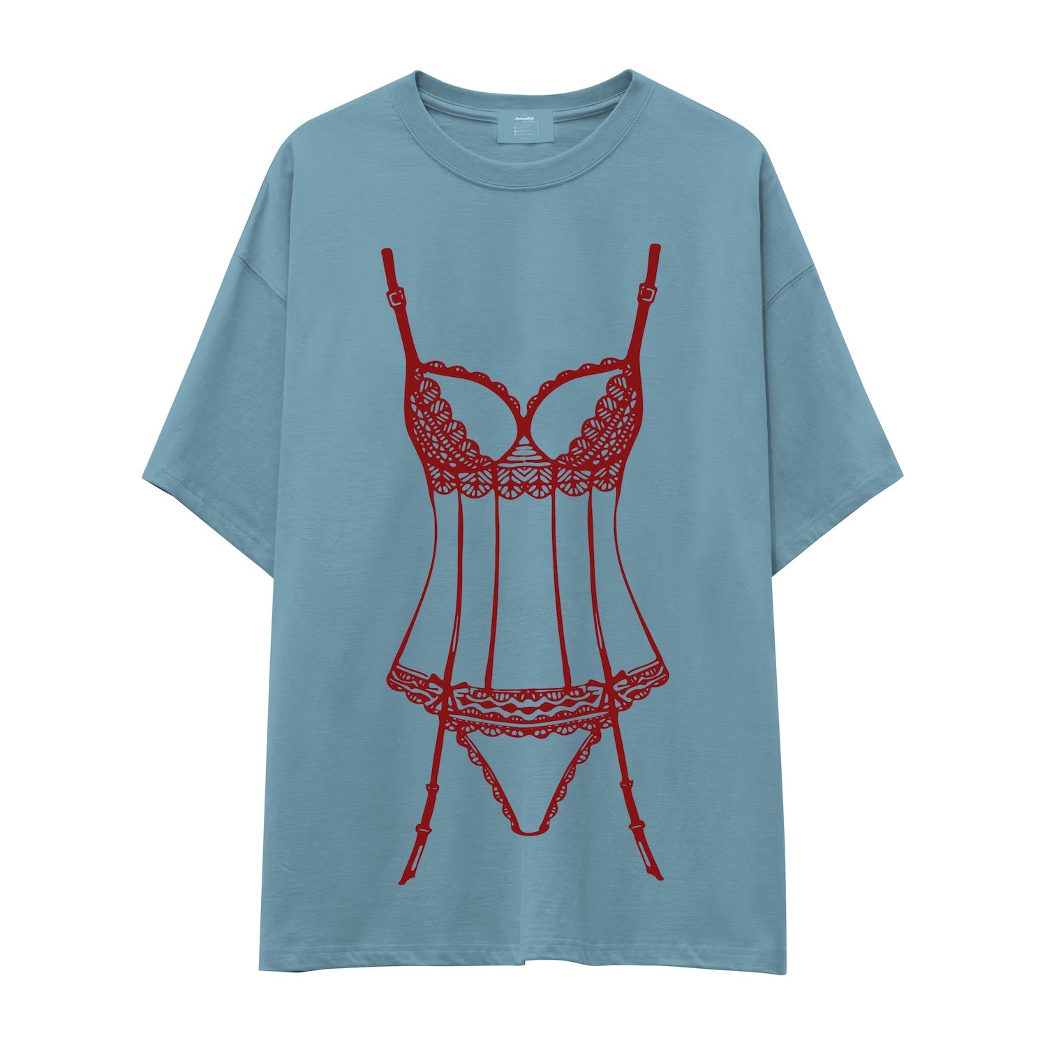 Bordeaux Silhouette Oversize Tişört