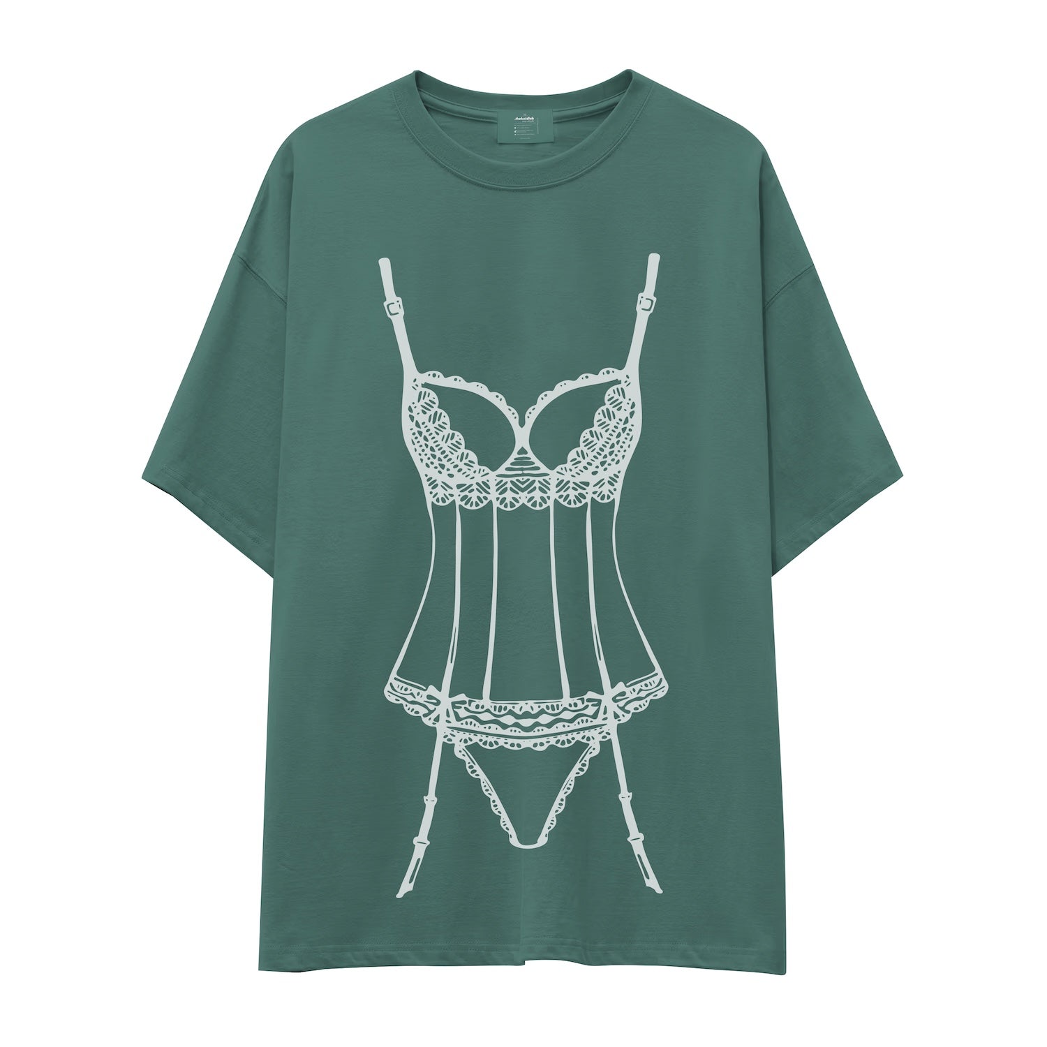 Bordeaux Silhouette Oversize Tişört