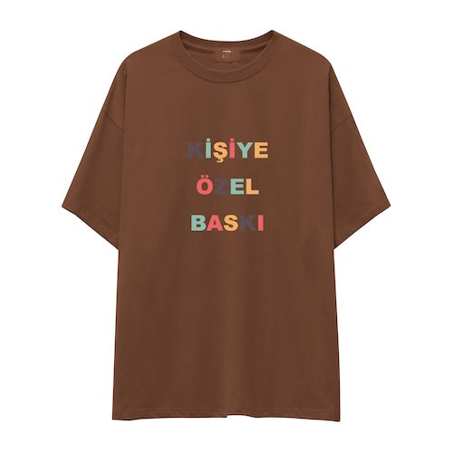 Kişiye Özel Baskılı Oversize Tişört