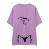 Black Bikini Oversize Tişört
